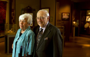 Tamar and Milton Maltz, shown here after winning a 2013 Cleveland Arts Prize at the Maltz Museum of Jewish Heritage in Beachwood, will receive the United States Holocaust Memorial Museum's National Leadership Award on Monday (Scott Shaw/The Plain Dealer Publishing Co.).